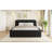 King Size Upholstered Platform Bed, Black