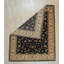 Tapis bleu traditionnel en laine noué à la main 7 x 8