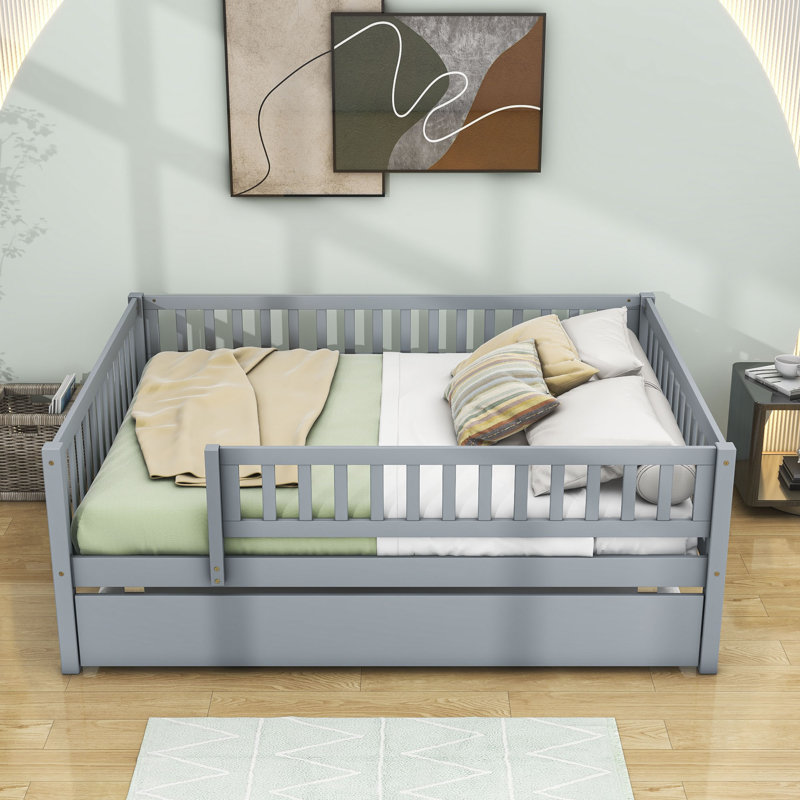 Idonna Daybed with Trundle, Gray, Full / Double