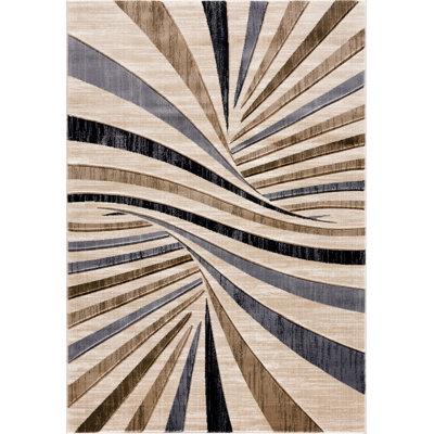 Alva Collection Geometric Modern & Contemporary Area Rug