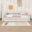 Queen Size Upholstered Daybed with Built-In USB Ports and Dual Storage Drawers-1843001141