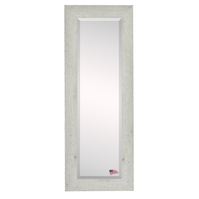 Carlea Solid Wood Flat Wall Mirror, 60" H x 21" W