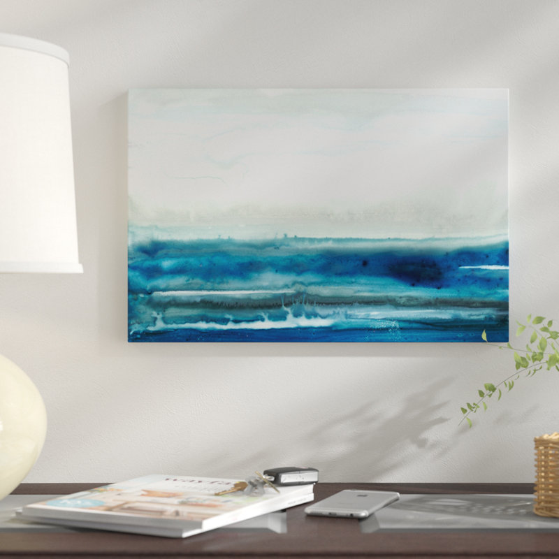« lake country ii », reproduction sur toile, H 12 po x l 18 po x P 1,5 po, Toile tendue, Pas de tapis