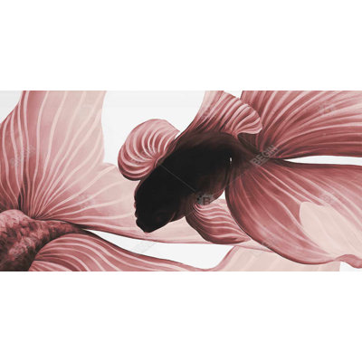 Two red betta - 15.75"x31.50" Desk mat