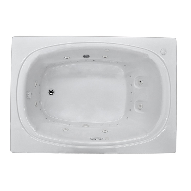 St. Lucia 71.5'' x 47.63'' Acrylic Bathtub, Right
