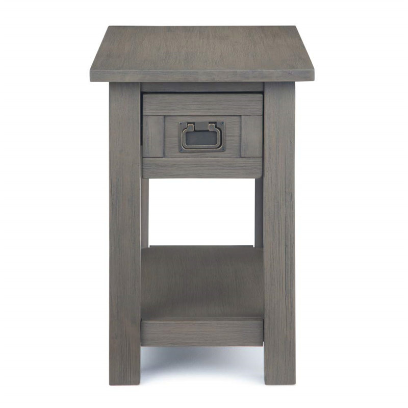 Table basse Rustic Farmhouse Gray - Table de bout polyvalente pour le salon ou la chambre à coucher
