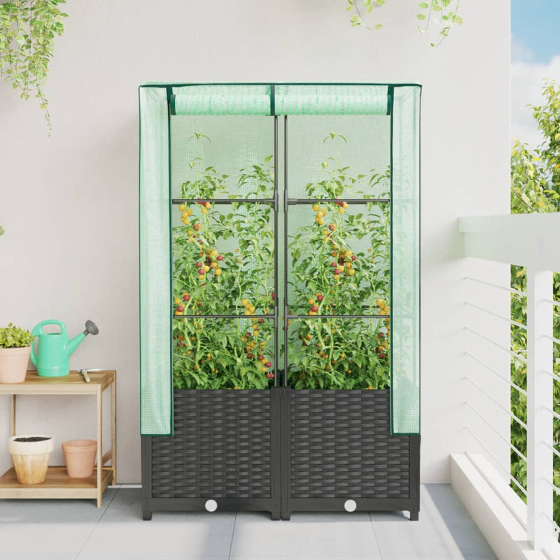 Mccaslin Raised Garden Bed, Black