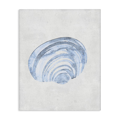 Toile bleue subtile escargot de mer, design par Camila Juncos