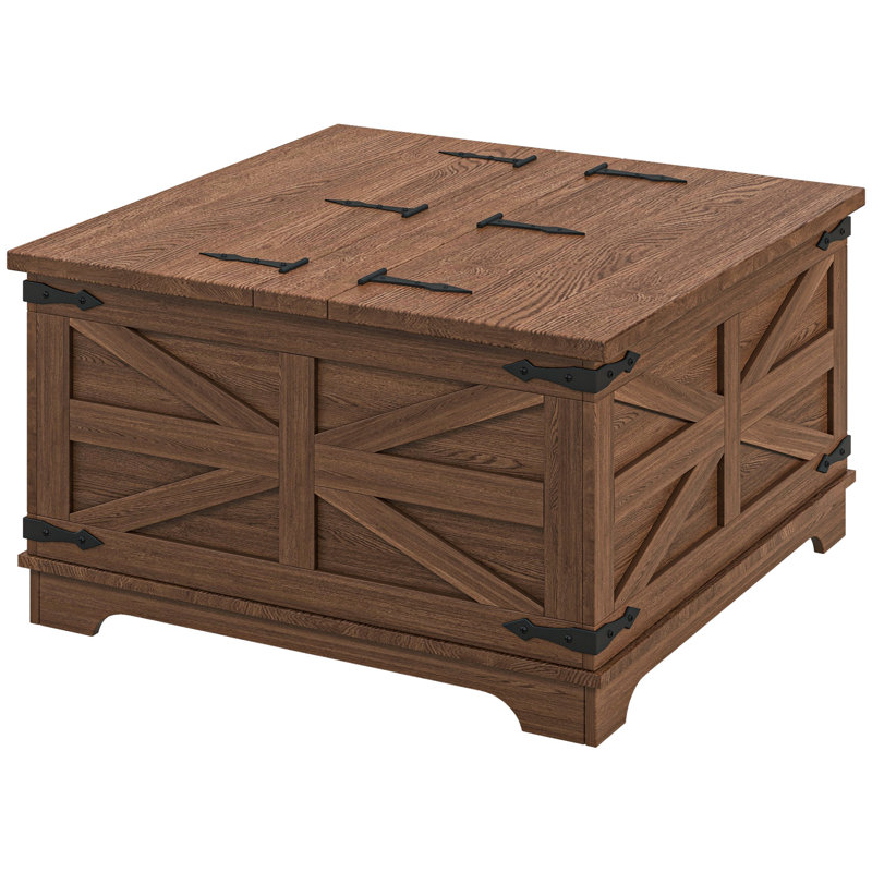 Caelah Single Coffee Table, Brown, Brown