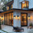 Schlegel Black/Clear Seeded Glass Outdoor Wall Lantern-859446320