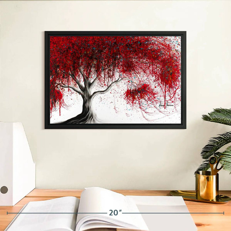 Arbre s'embrassant Harnek Magenta, H 9 po x l 13 po