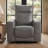 Weddel 37.2" wide Genuine Leather Modern Power Recliner with Swivel and Glider-171794484