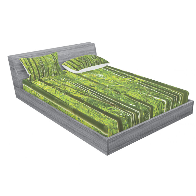 Microfiber Sheet Set, Queen Sheet Set with Fitted Sheet