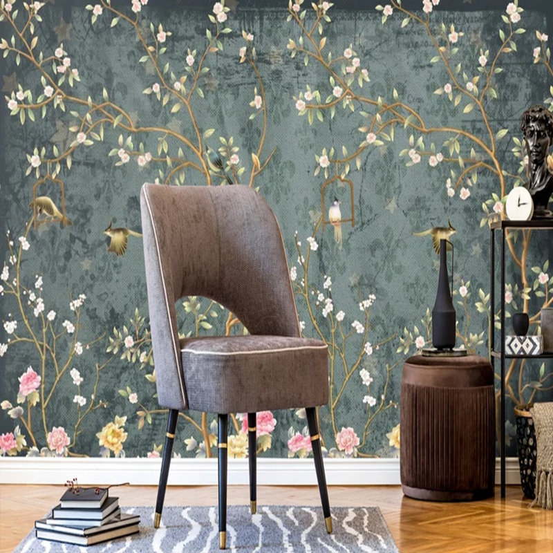 Blossom Symphony On Teal, 192" L x 108" W