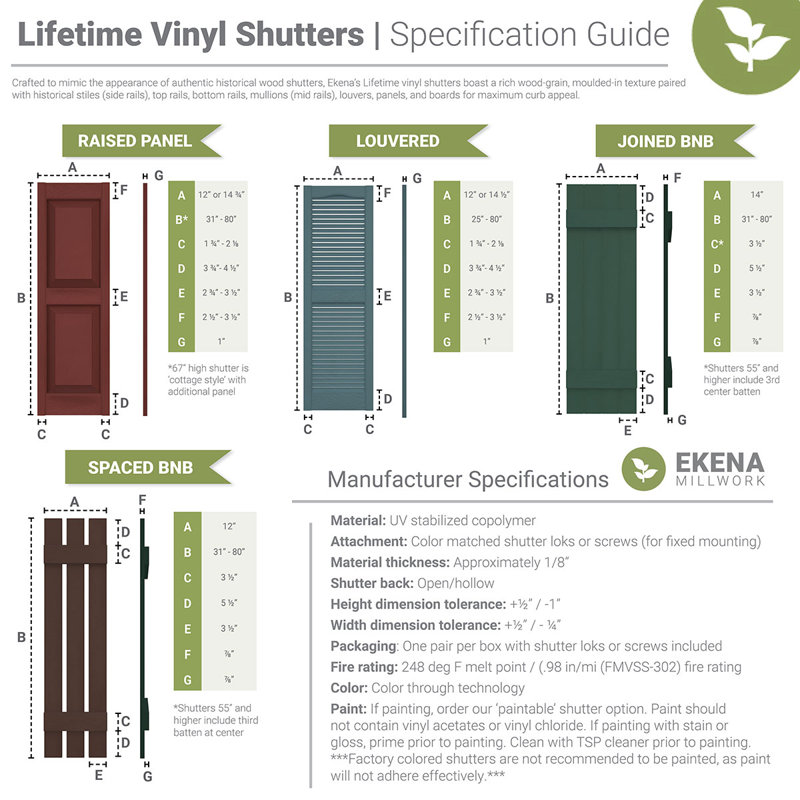 Lifetime Vinyl Shutter Lok (12/Pack), Midnight Blue