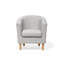 Kanisha Upholstered Barrel Chair with Footstool-36245442