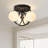 3-light Glass Flush Mount Lights-592787649