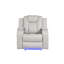 Fauteuil inclinable électrique à DEL en similicuir-1937118293