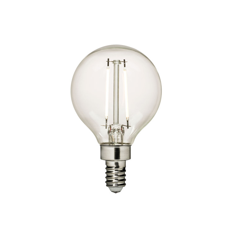 Visual Comfort & Co. LED G16-1/2 shape 2.5W 2700K Soft White E12 Candelabra base Clear Edison Style light bulb