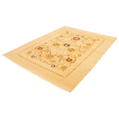 Bulla One-of-a-Kind 8'10" X 11'9" New Age Wool Area Rug in Ivory