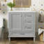 Meuble-lavabo moderne de 30 pouces avec lavabo, portes à fermeture douce et 3 tiroirs pour un rangement efficace et durable-116332720