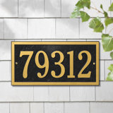 Bismark 1-Line Wall Address Plaque