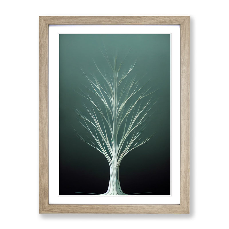 Ethereal Tree No.5 - Framed Print, 64cm H x 46cm W x 2cm D, Oak