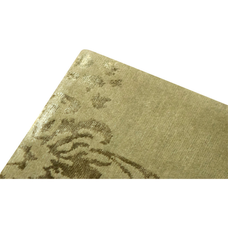 Handmade Silk and Wool Area Rug