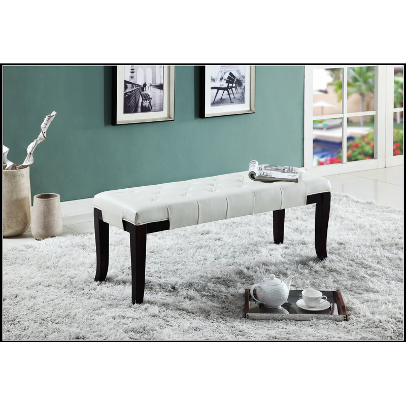 Banc capitonné Linon, similicuir