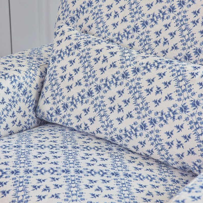 Crawford Pillowback Comfort Swivel Glider, Blue