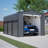 Carport Kits With Galvanized Steel Roof & Removable Sidewalls