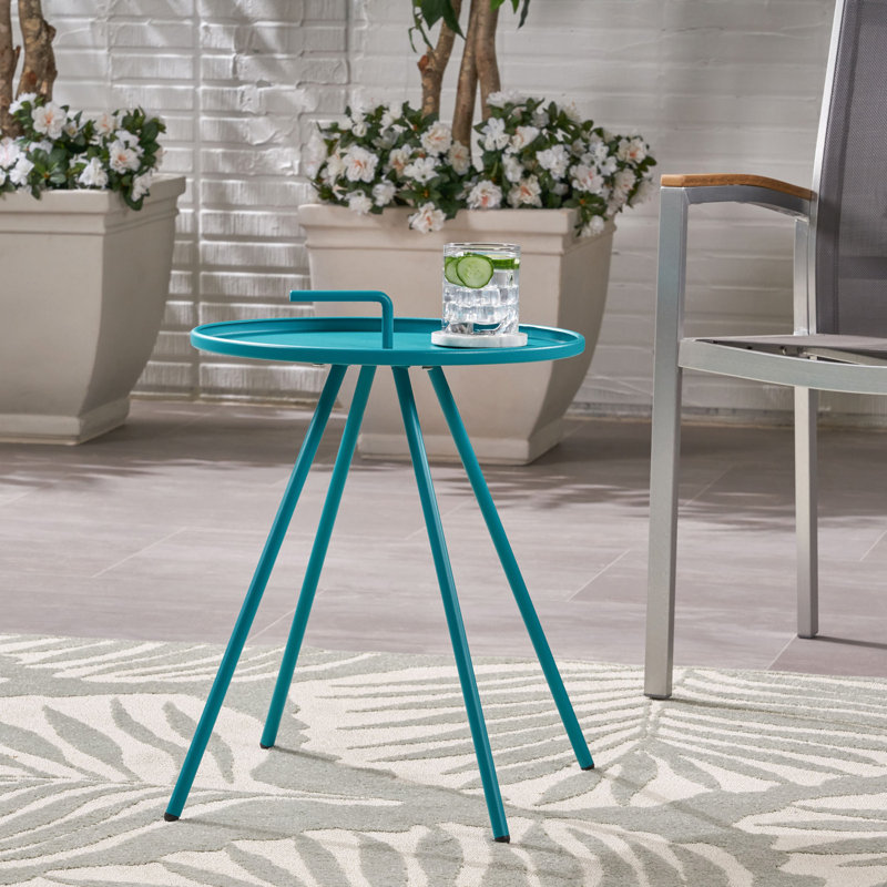 Table d'appoint Vida, Sarcelle