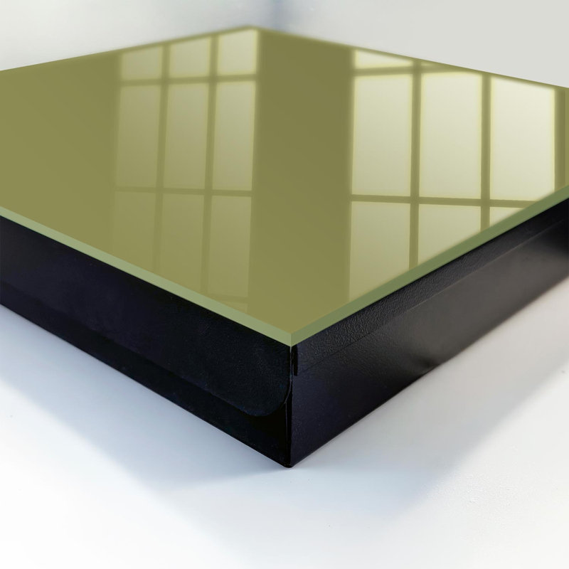 Key box for home, Opens to the left, 30x30x5, Black, Yellow uniform positive vibe, 