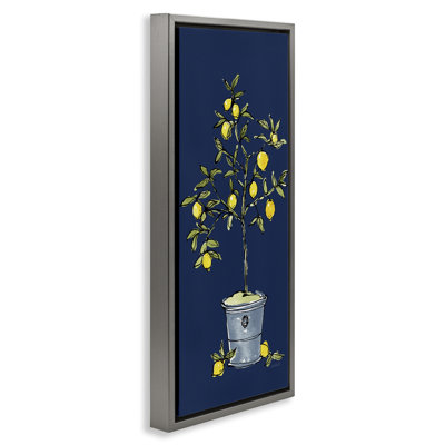 «Citron Lemon Plant», art mural encadré par Anne Tavoletti