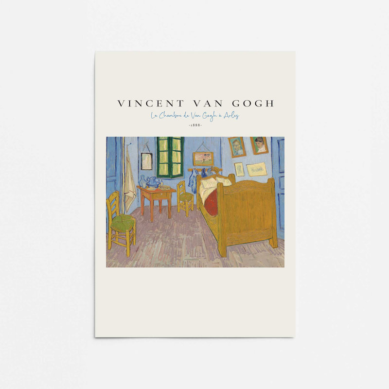 La Chambre v2 de Van Gogh, reproduction dans un cadre, H 24 po x l 18 po, Impression sans cadre, Ne s'applique pas