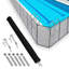 Clôture de sécurité pour piscine 4 pi x 108 pi - Grillage robuste en acier inoxydable Teslin 320GSM avec cadre en acier inoxydable | Barrière de piscine amovible et extensible pour piscines creusées / hors-terre, arrière-cour, animaux de compagnie, enfants-119949803