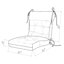 Coussin de dossier de chaise de salle à manger d'extérieur / d'intérieur 3,5 po-969499318