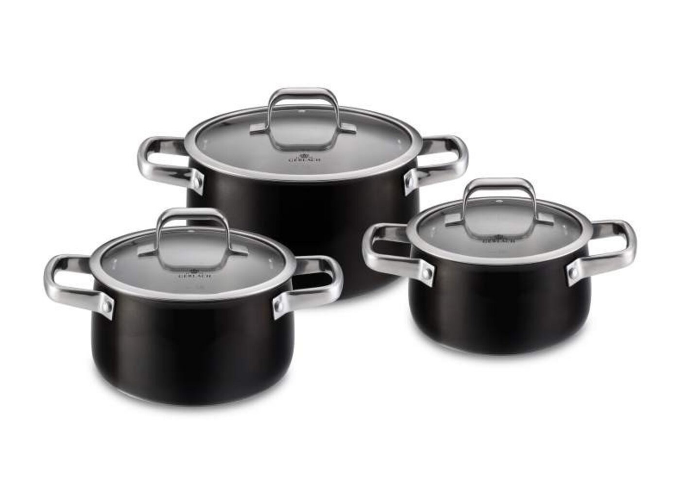 MaximaHouse 3 - Piece Non-Stick Stainless Steel Cookware Set | Wayfair