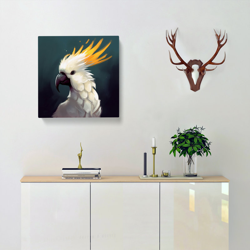 Cockatoo Conceptual Art - Wrapped Canvas