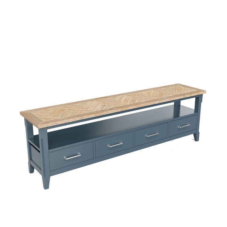Signature Blue TV Stand for TVs up to 88"