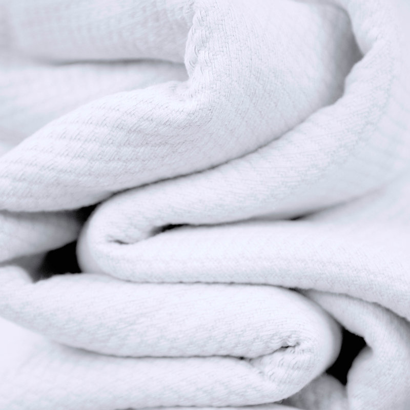 Jeté et jetés Southton Fine Linens, L 90 po x L 90 po, Blanc