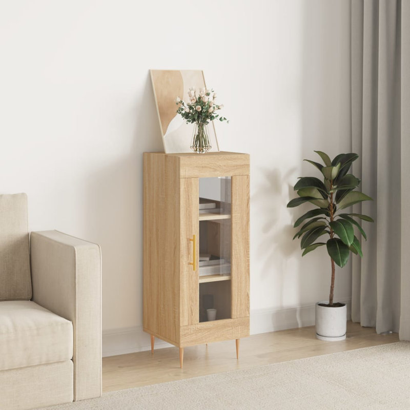 Minonk Display Cabinet, Sonoma Oak