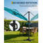 Parasol extérieur en porte-à-faux, rotation à 360 degrés, avec base incluse-726224129