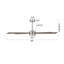 Ventilateur de plafond à 5 pales à DEL à intensité variable et télécommande, moteur CC réversible à 6 vitesses sans bruit-1592565383-1585681386