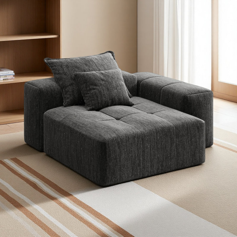 Canapé modulaire surdimensionné Modern, Noir