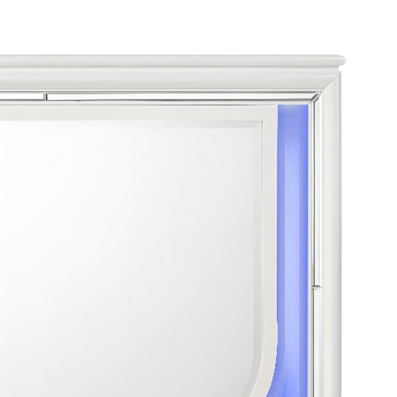 47"White LED‑Lit Dresser Mirror