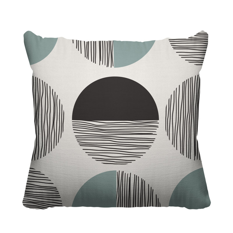 Coussin intérieur / extérieur Dubo, Gris, L 15 po x H 15 po