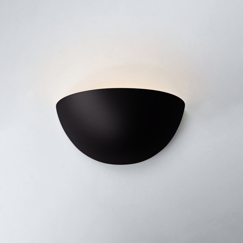 Julias 2 - Light Flush Mounted Sconce, Yes, Black, 4.5" H x 10.25" W x 5.25" D