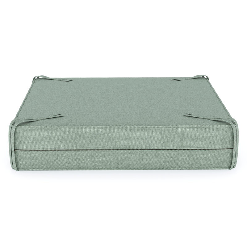 Sunbrella® Outdoor Ottoman Cushion, Canvas Spa Sunbrella® Canvas