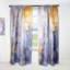 Panneau de rideau simple semi-diaphane avec passe-tringle Abstract-70405302